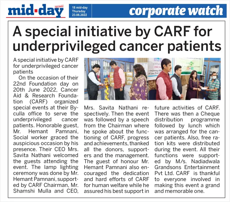 CARF media coverage