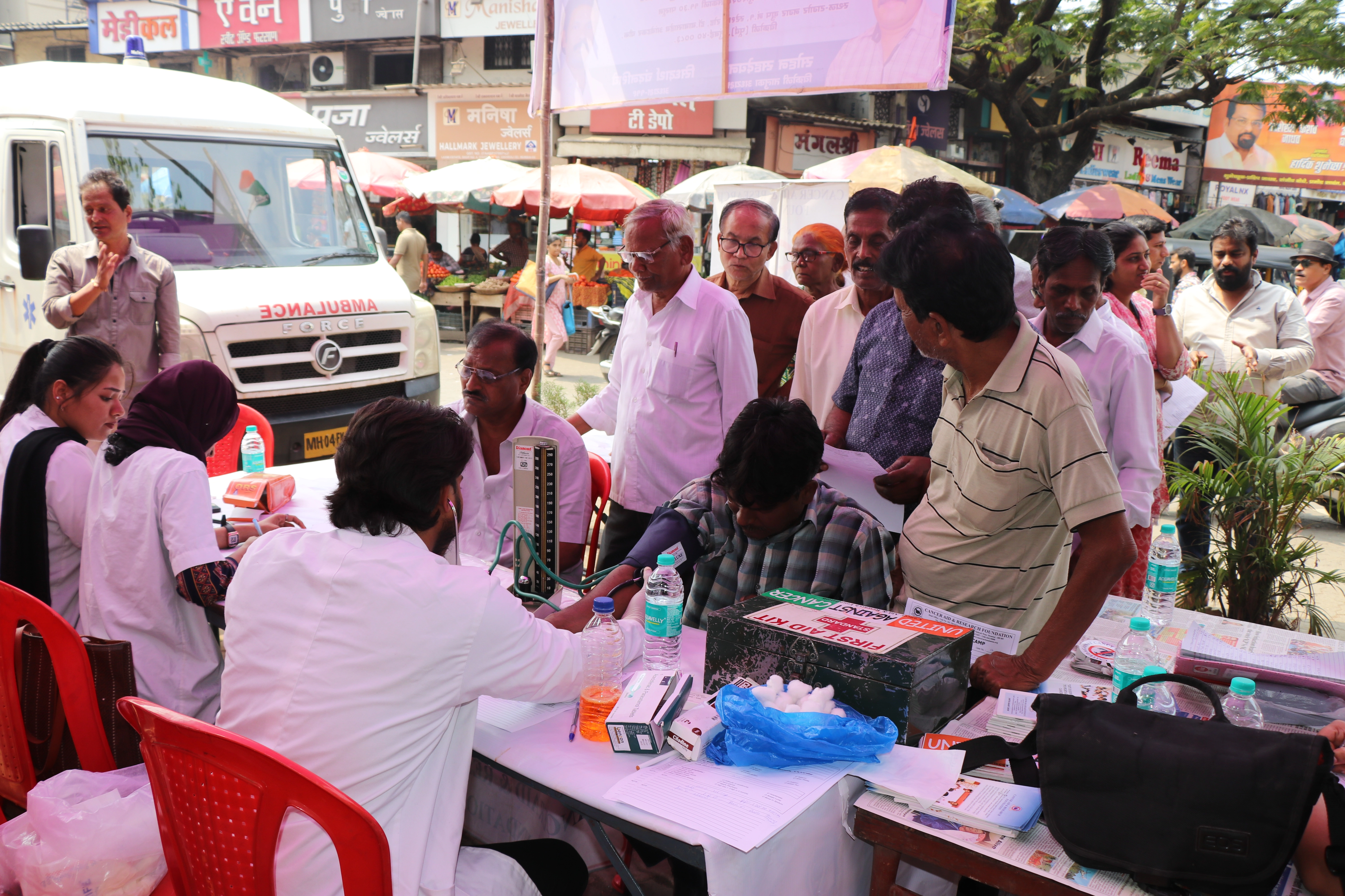 Mission Sahay medical camp held at Tagore Park, Mumbai